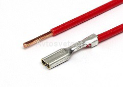 Контакт гнездовой серии 2.8, обжатый с проводом АХ-380-01 Cargen