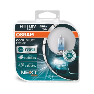 Автолампа H11 12V 55W (PGJ19-2) Cool Blue Next (DuoBox) 64211CBN-HCB OSRAM