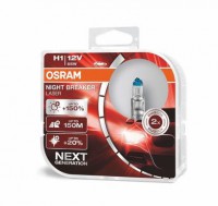 Автолампа  H1 12V 55W (P14.5s) Night Breaker Laser +150% (DuoBox) (64150NL_HCB) OSRAM