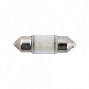 Cветодиод 12V MTF Light, C5W/10.5х31/31mm, 5000К(белый свет), 0.5W, Тайвань,(2шт)