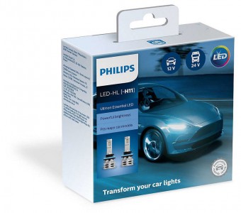 Светодиод 12/24V H11 Ultinon Essential LED 6500K 11362UE2X2 PHILIPS