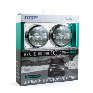 Светодиодные дневные ходовые огни серия "COUNTRY" 12/24V, 8W, 6000К (2 шт.) LDL70 MTF Light